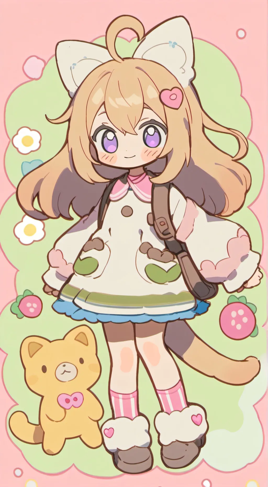 ai character: bebe neko gorda background