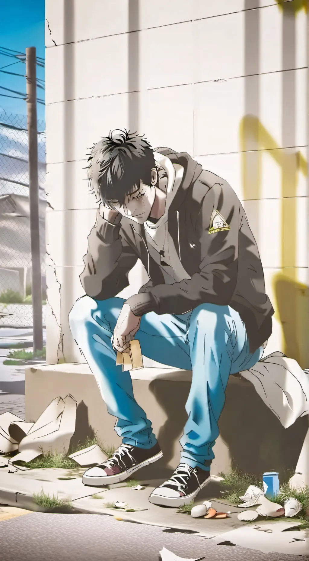 ai character: Lucien  background