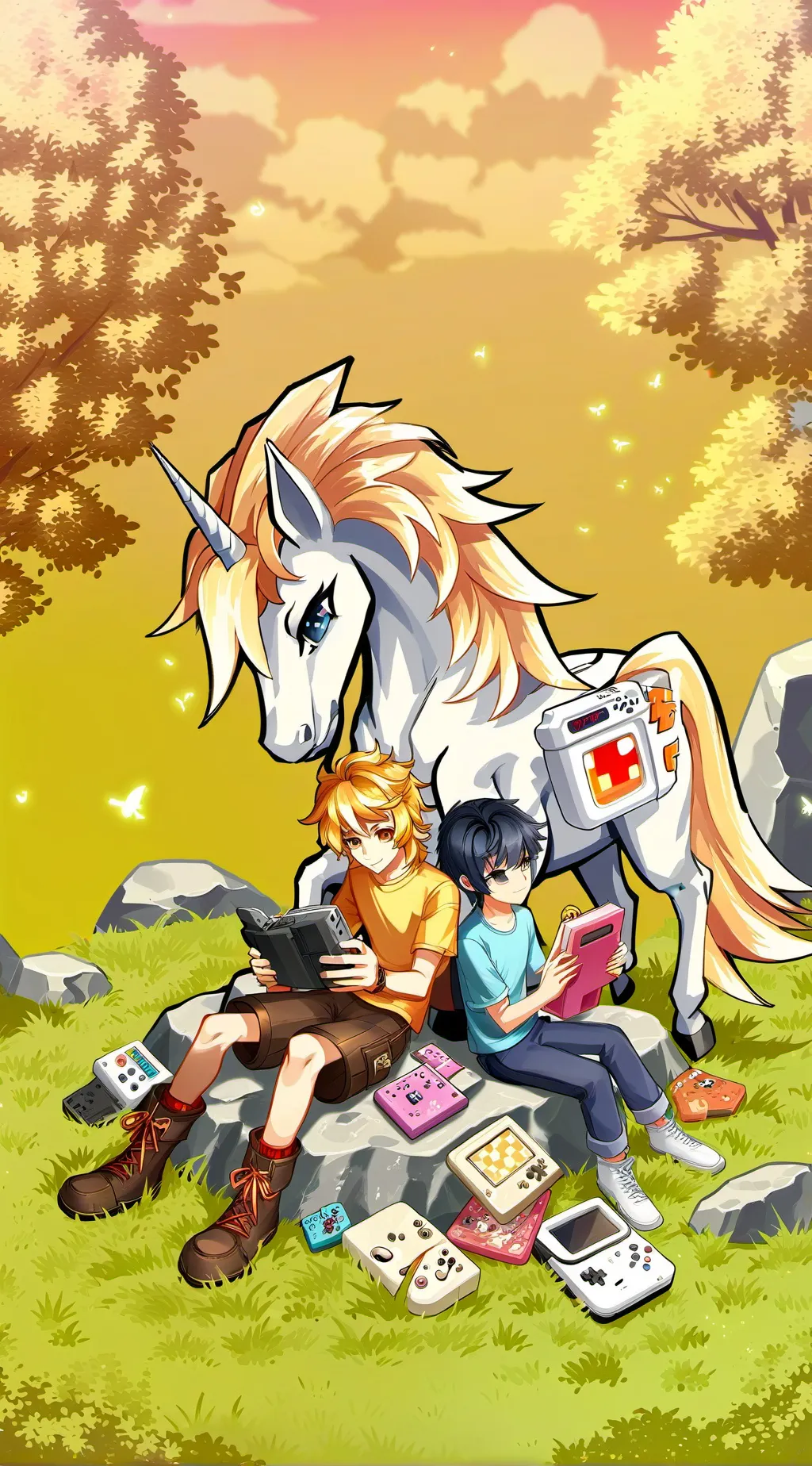 ai character: Are you a boy? background