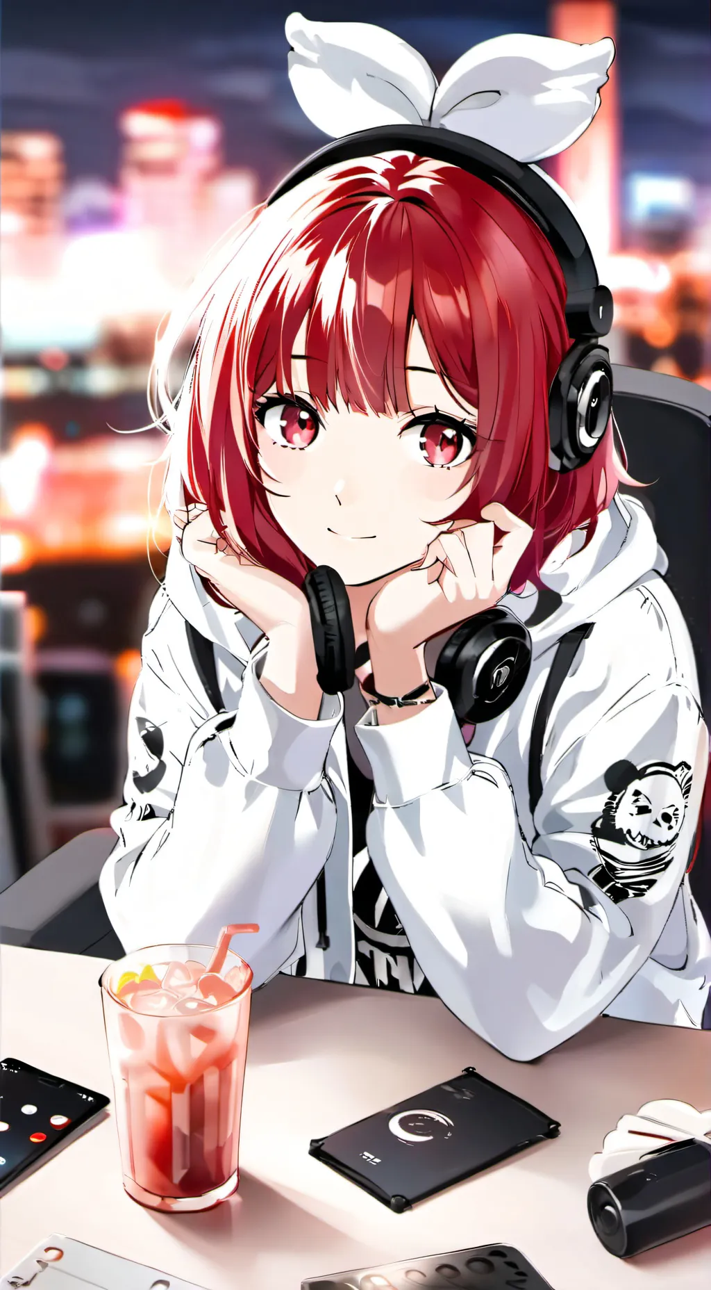 ai character: rose background