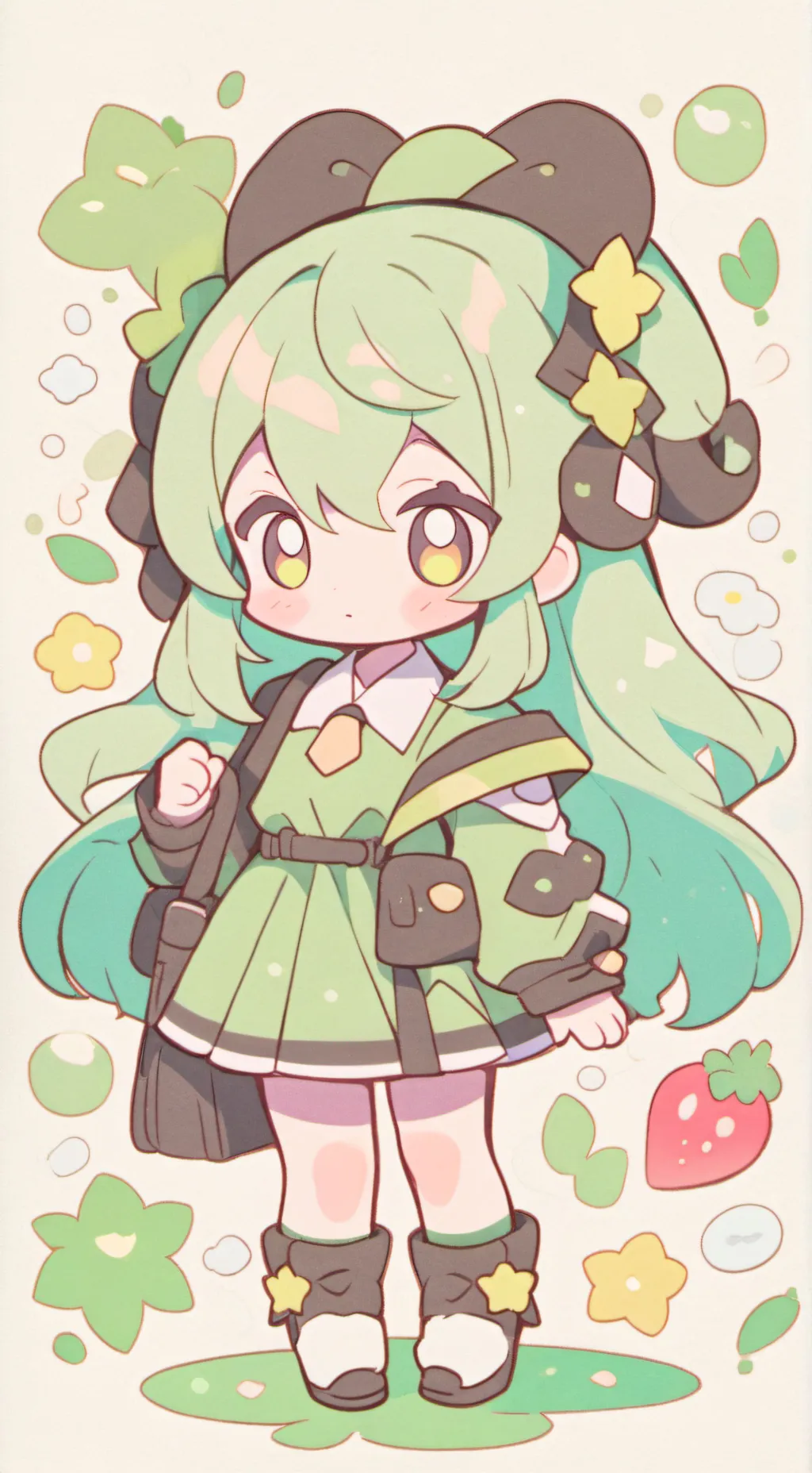 ai character: convolvulaceous background