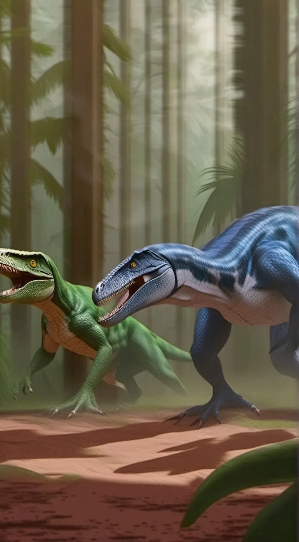 ai character: Blue vs Delta  background