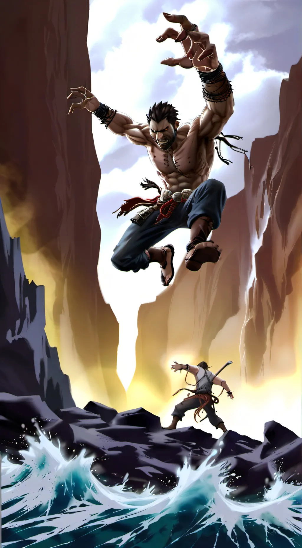 ai character: smiling critters background