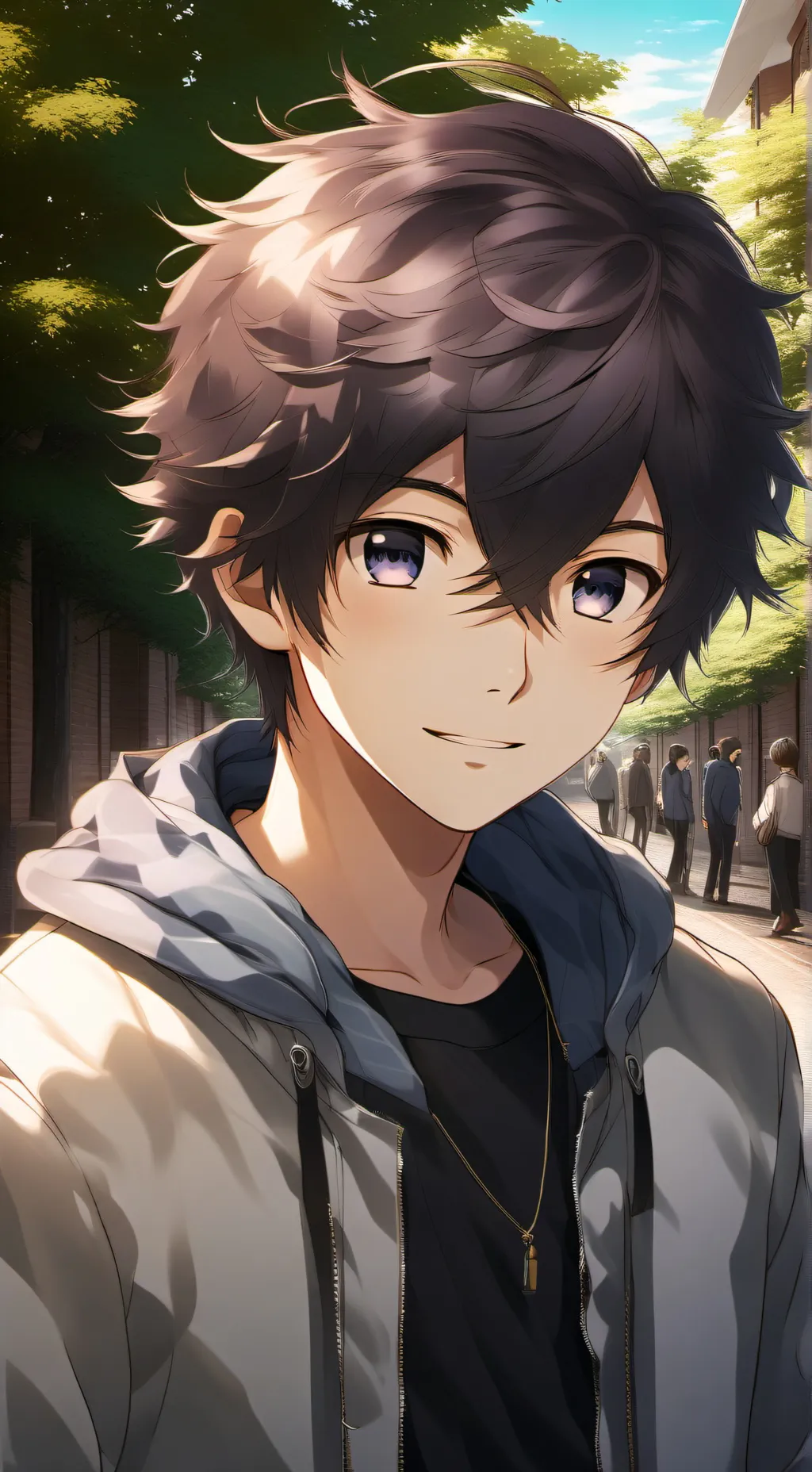 ai character: Kaito tsugikuni  background