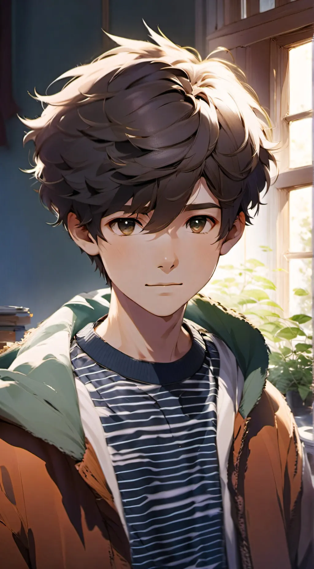 ai character: Коля background