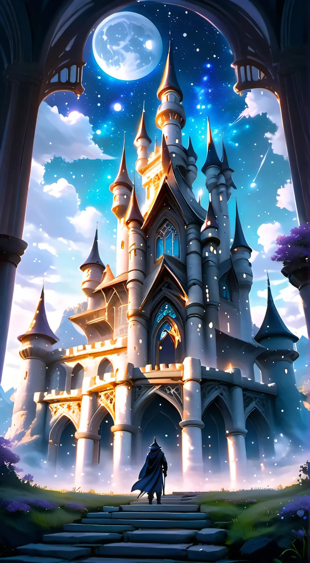 ai character: moonvail school background