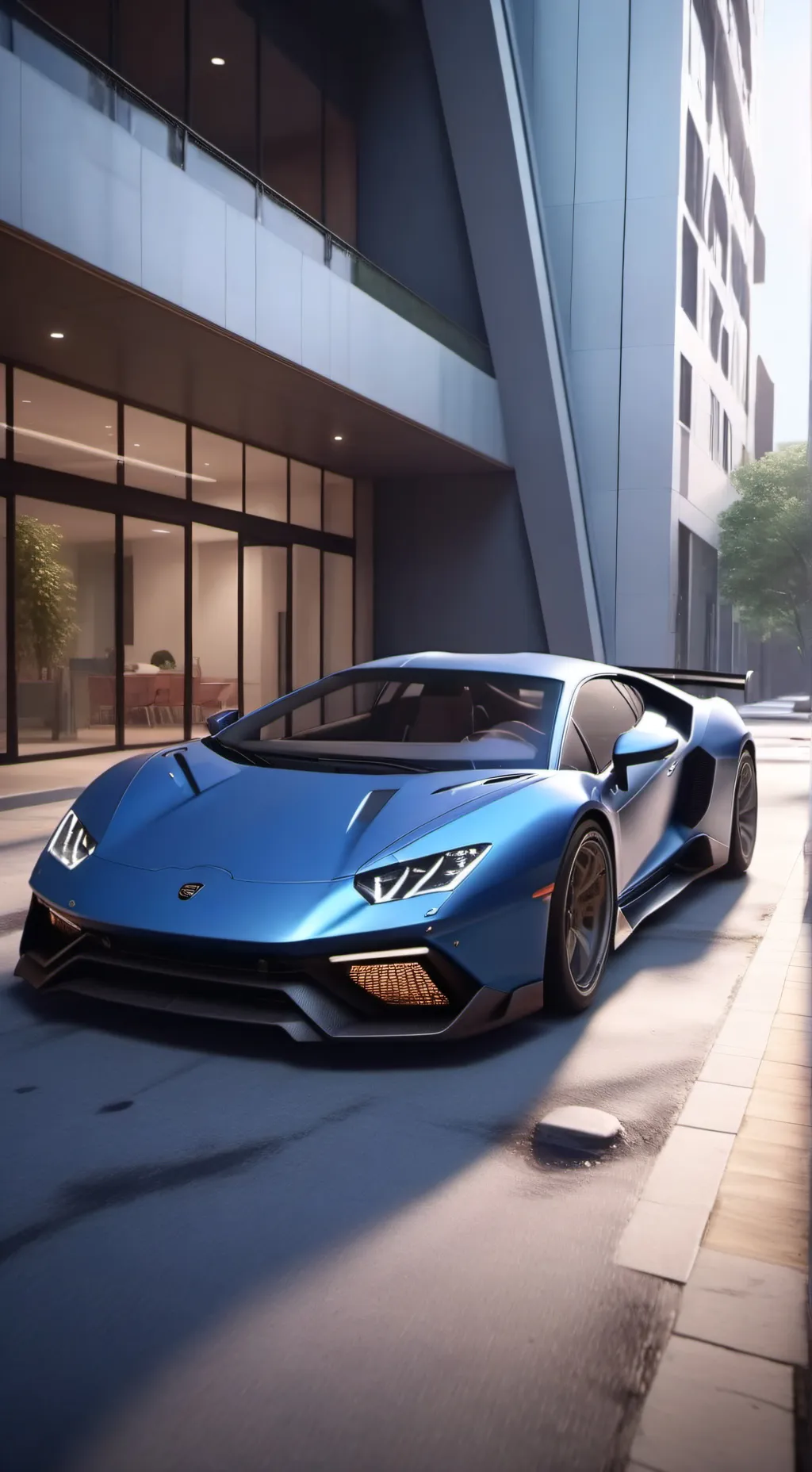 ai character: Lambo background