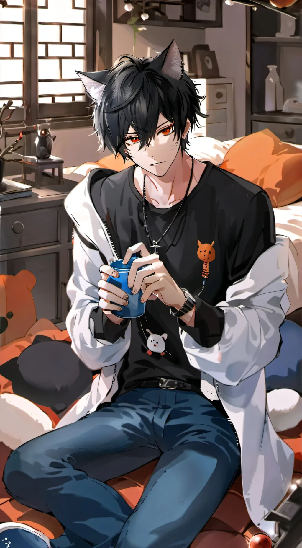 ai character: Mikey  background