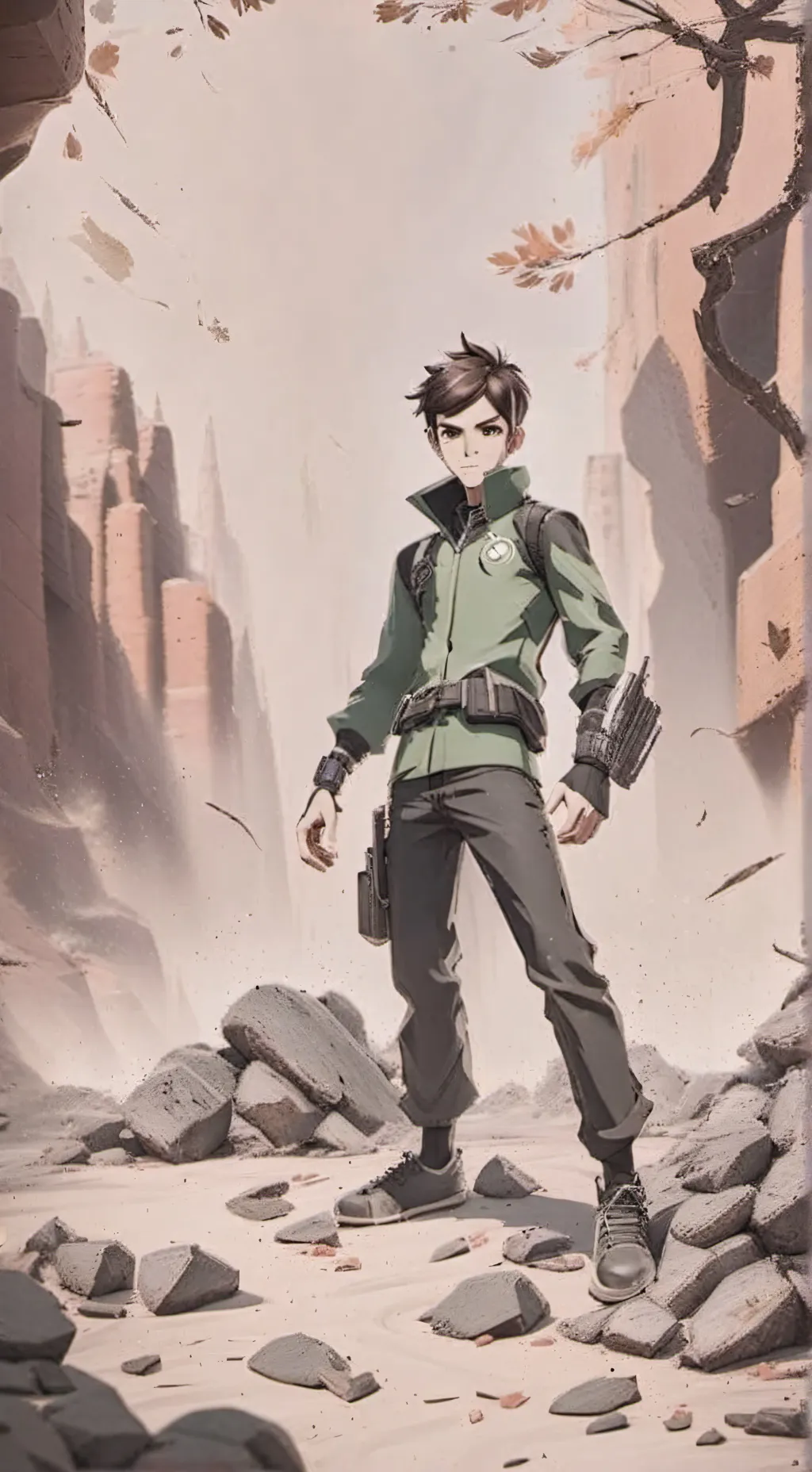 ai character: Ben 10 Pibby  background