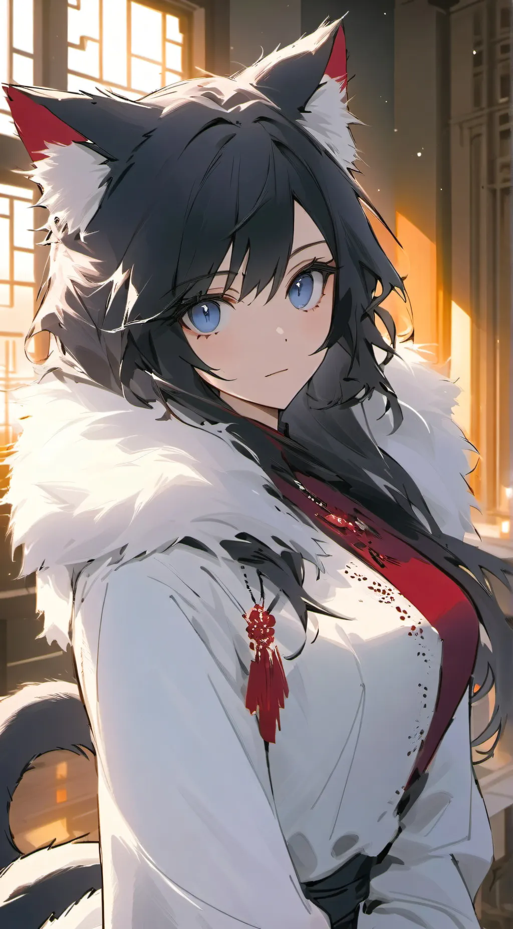 ai character: Aurora Furry Spirit background