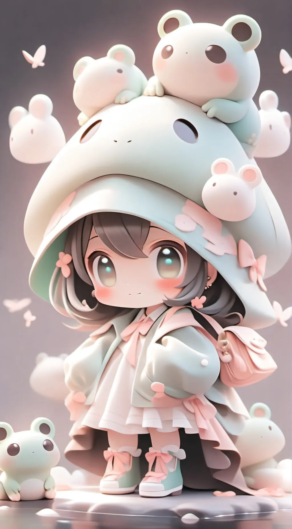 ai character: Frog of quiz background