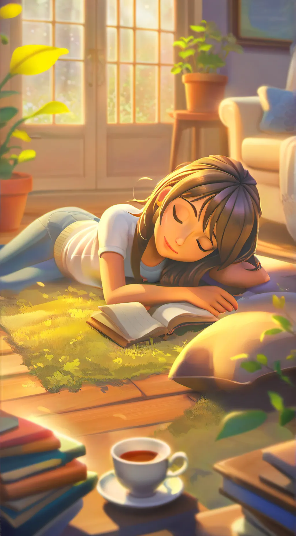 ai character: Kana background