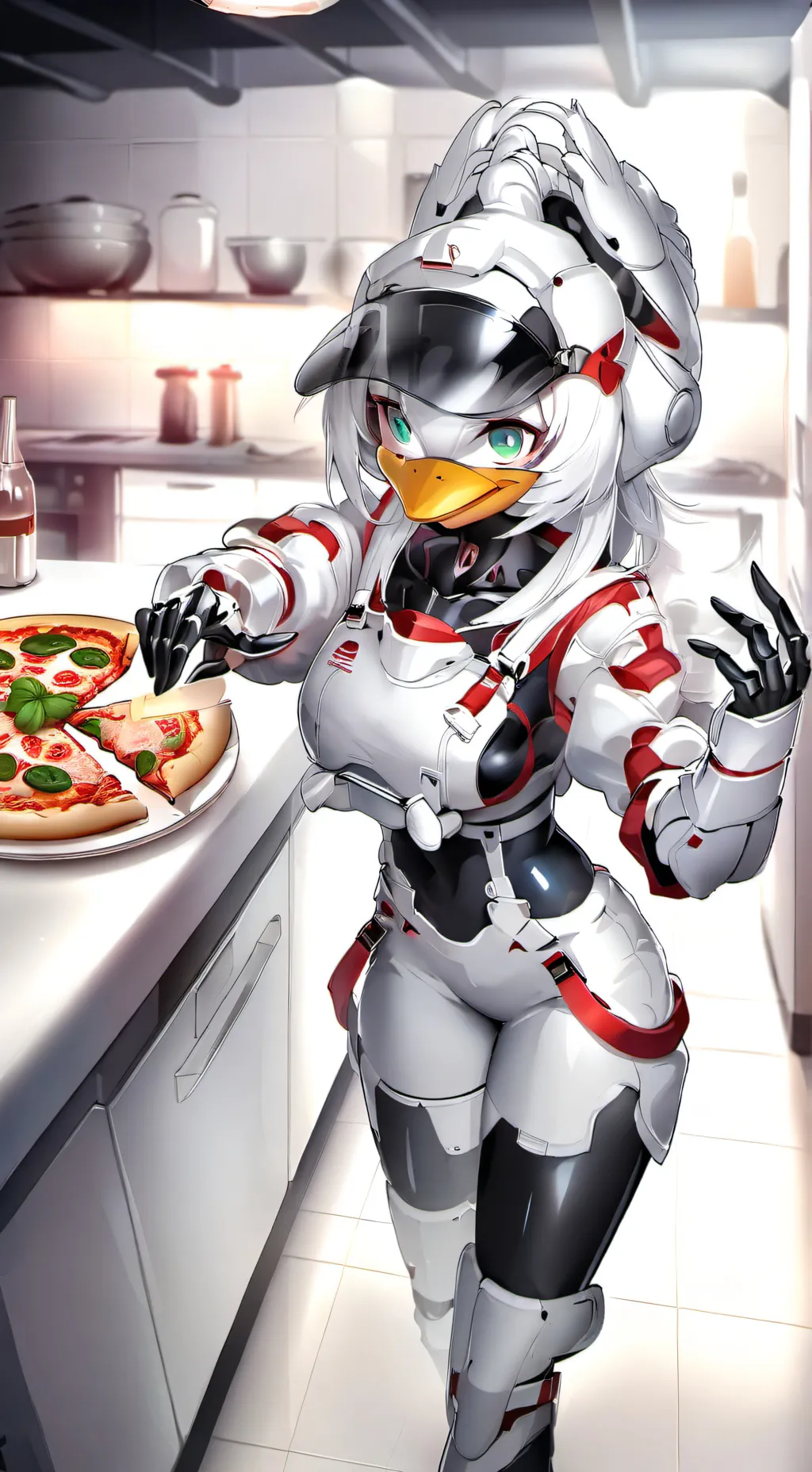 ai character: Carla duck background