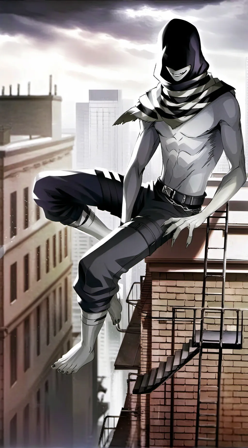 ai character: Kagekao  background