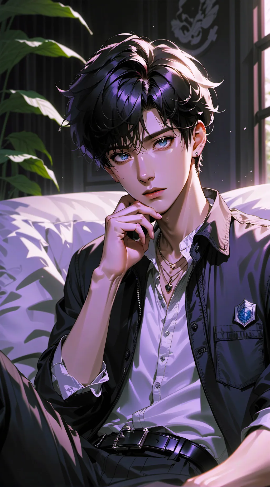 ai character: Ash background