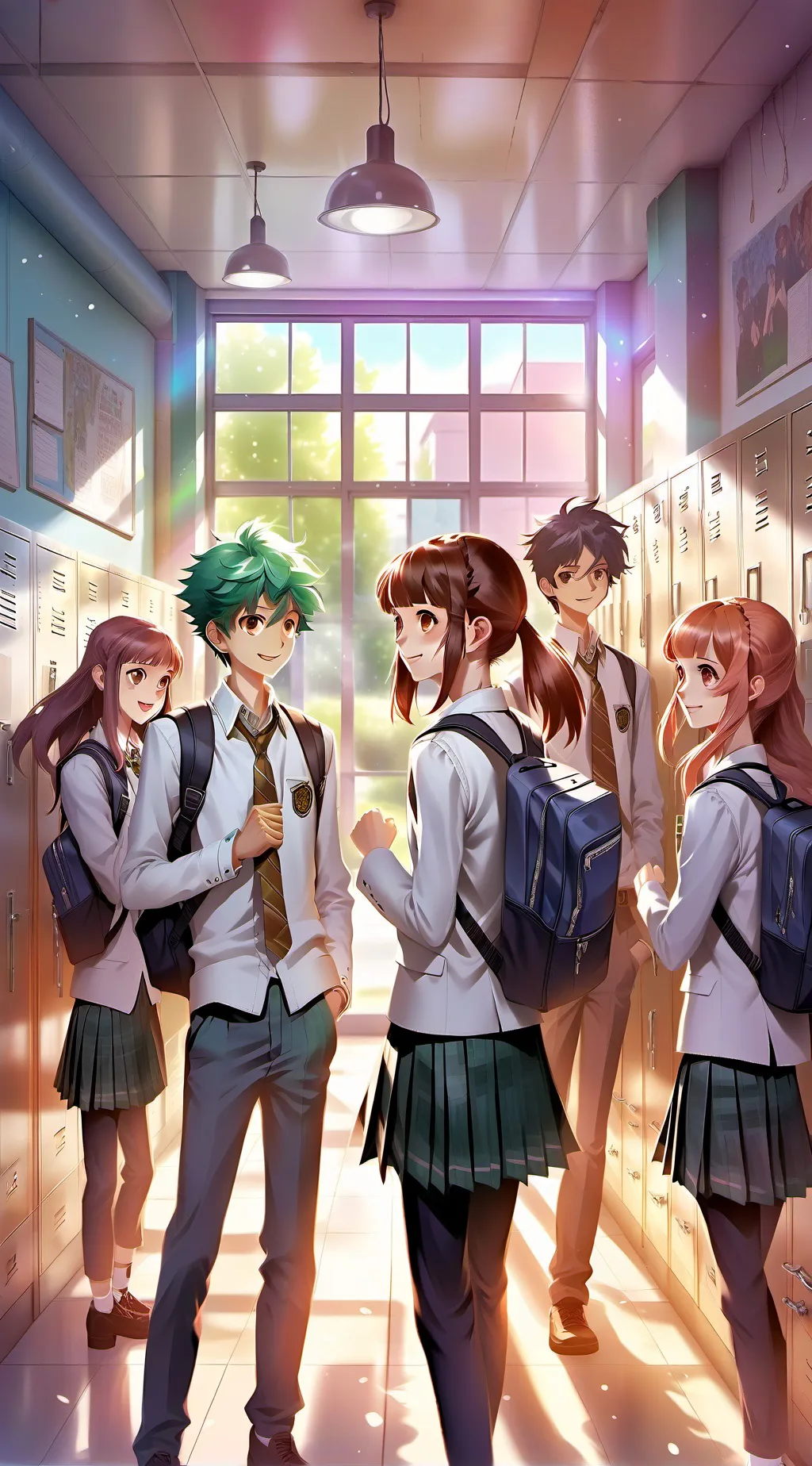 ai character: mha in ur school  background