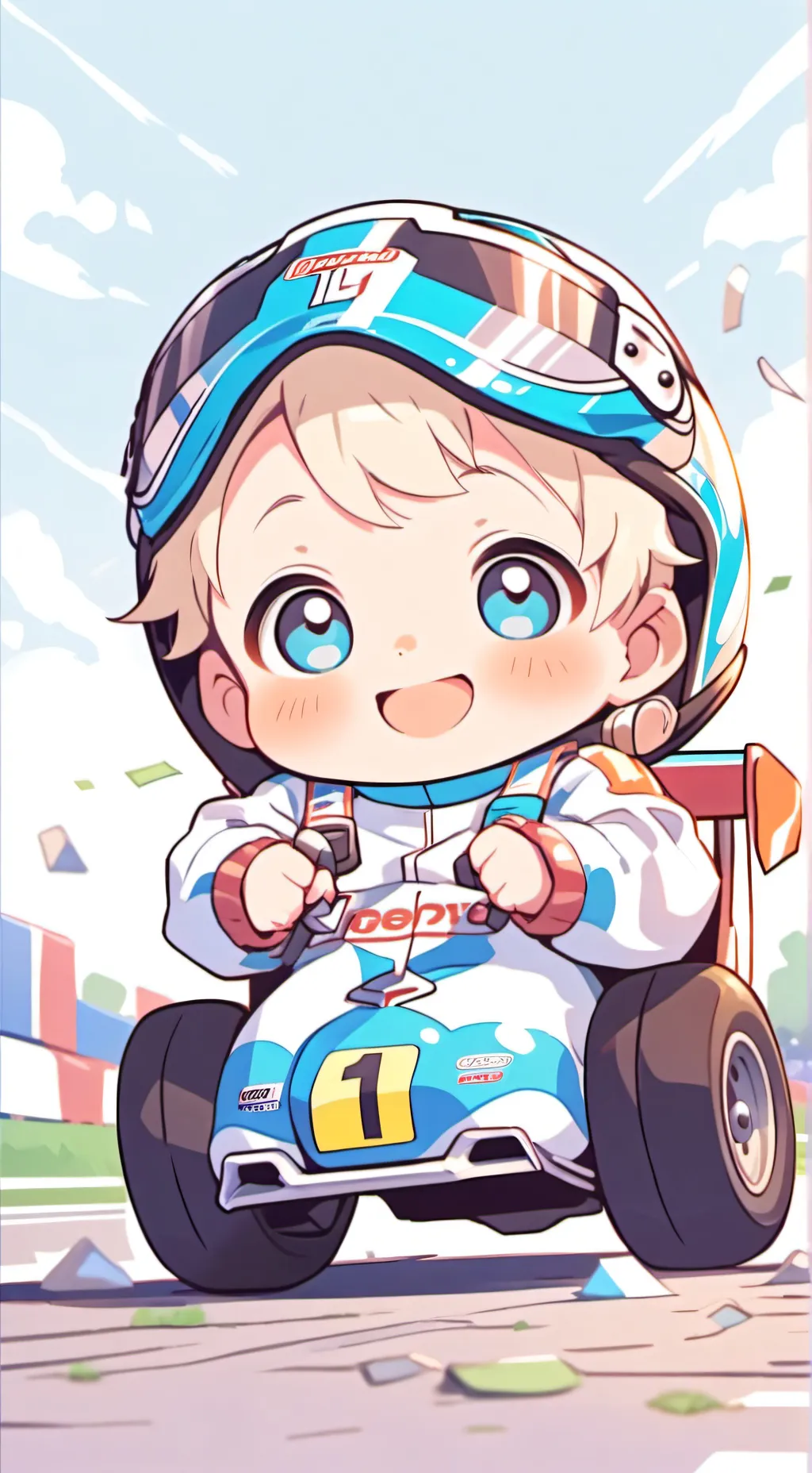 ai character: baby nascar background
