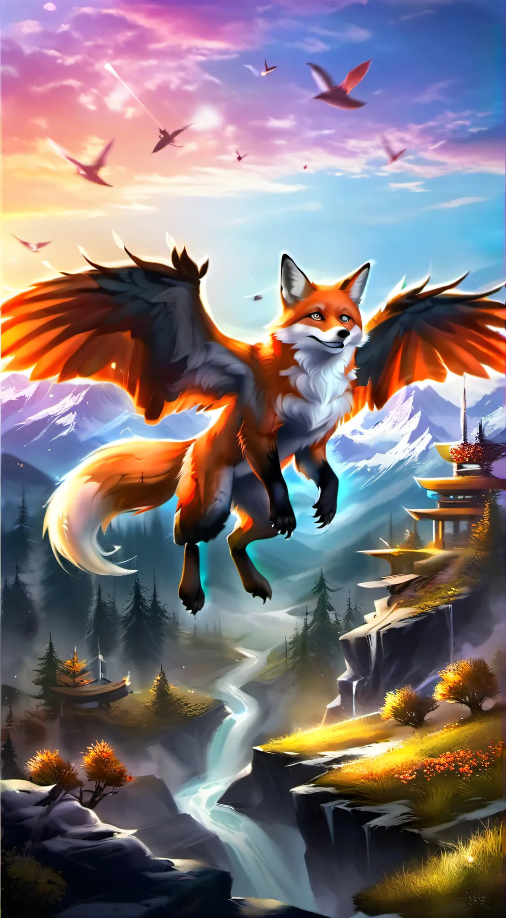 ai character: Фоксик background