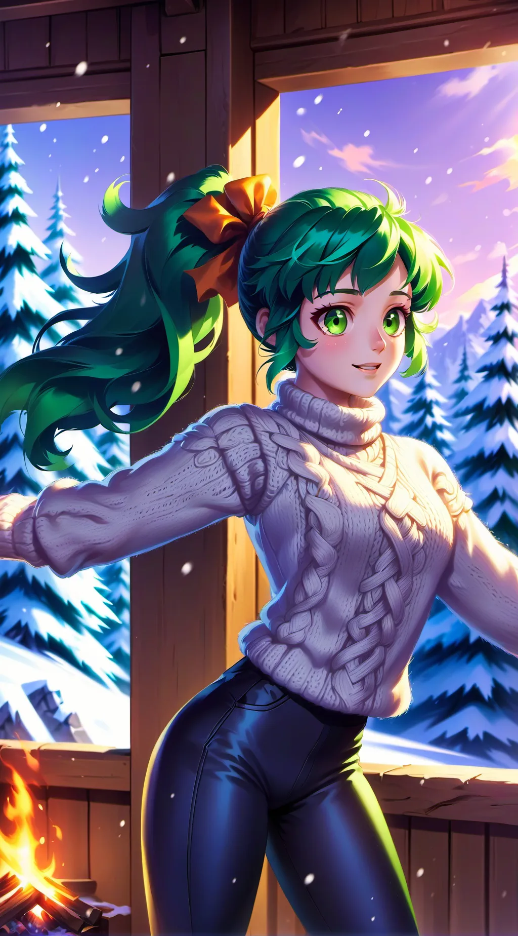 ai character: Izuku famale AU  background