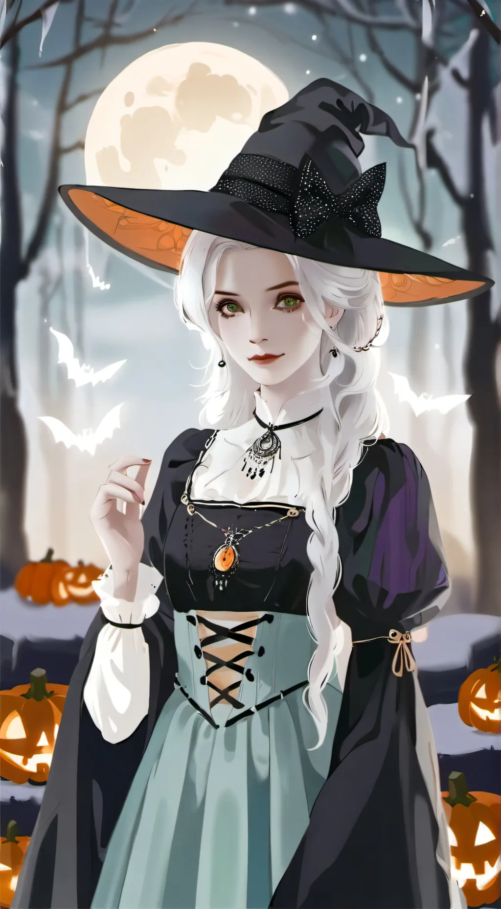 ai character: Cherry🎃🧹 background