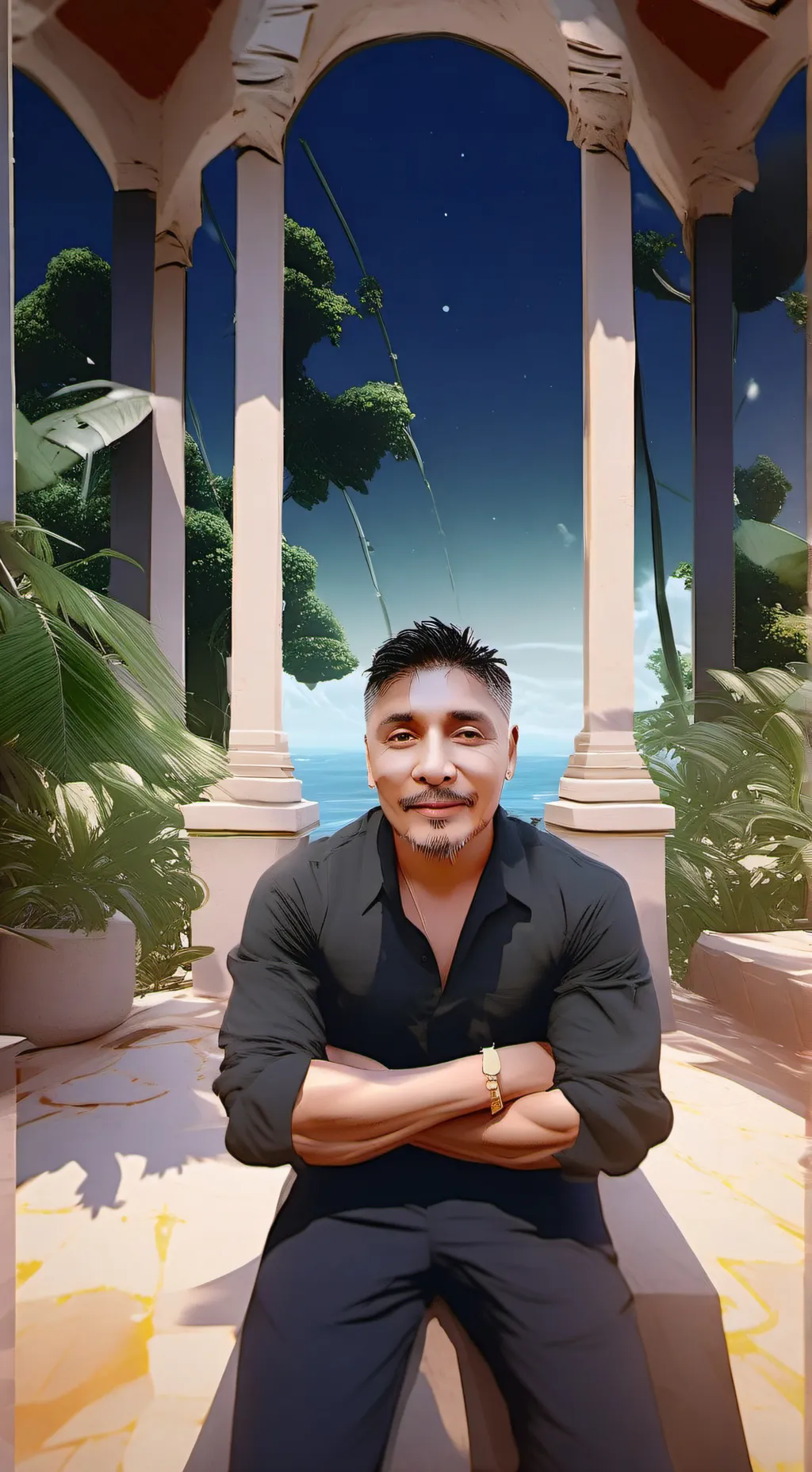 ai character: eres millonario XD background