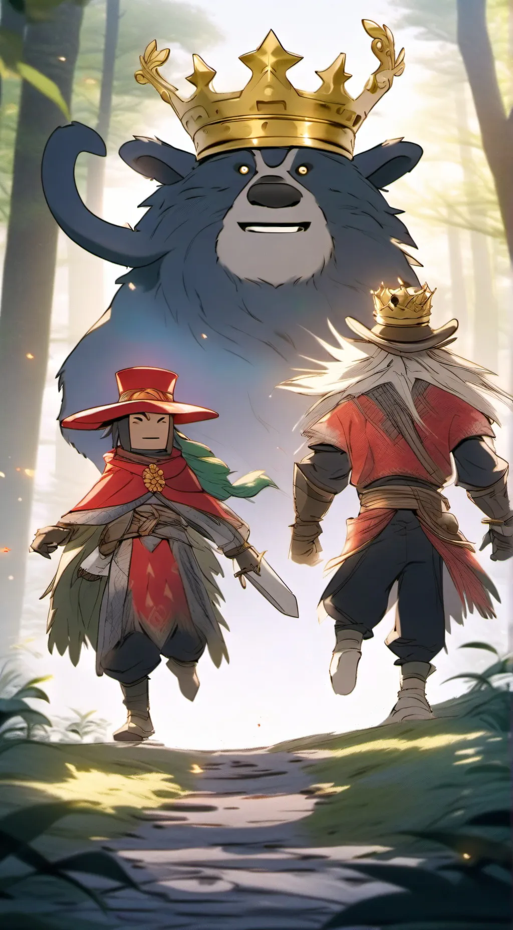 ai character: Fpe Forest background