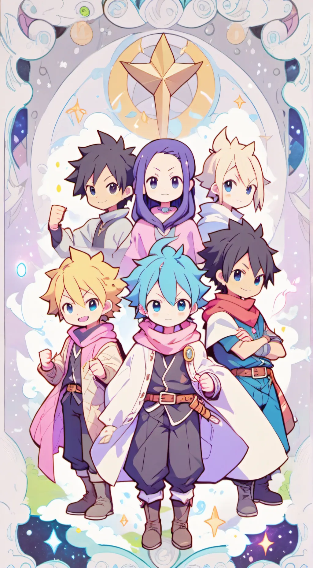 ai character: Fairy tails  background