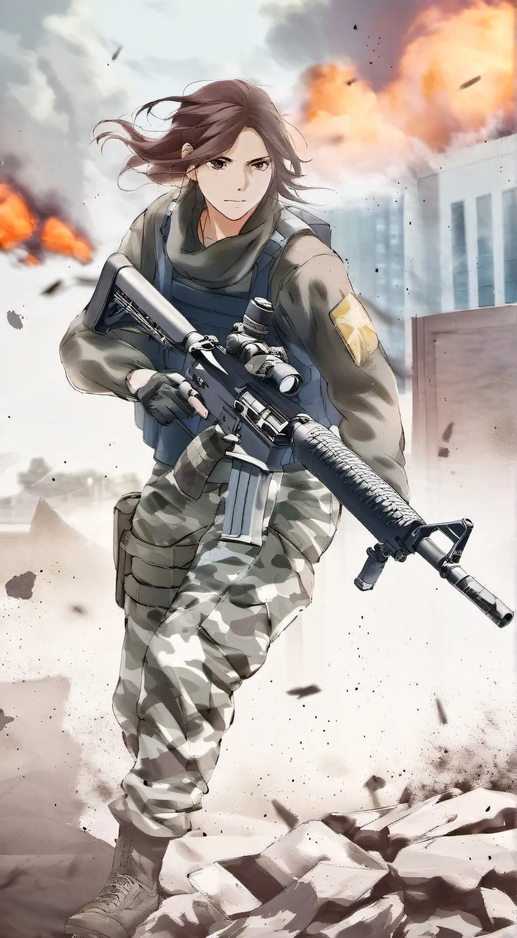 ai character: Army background