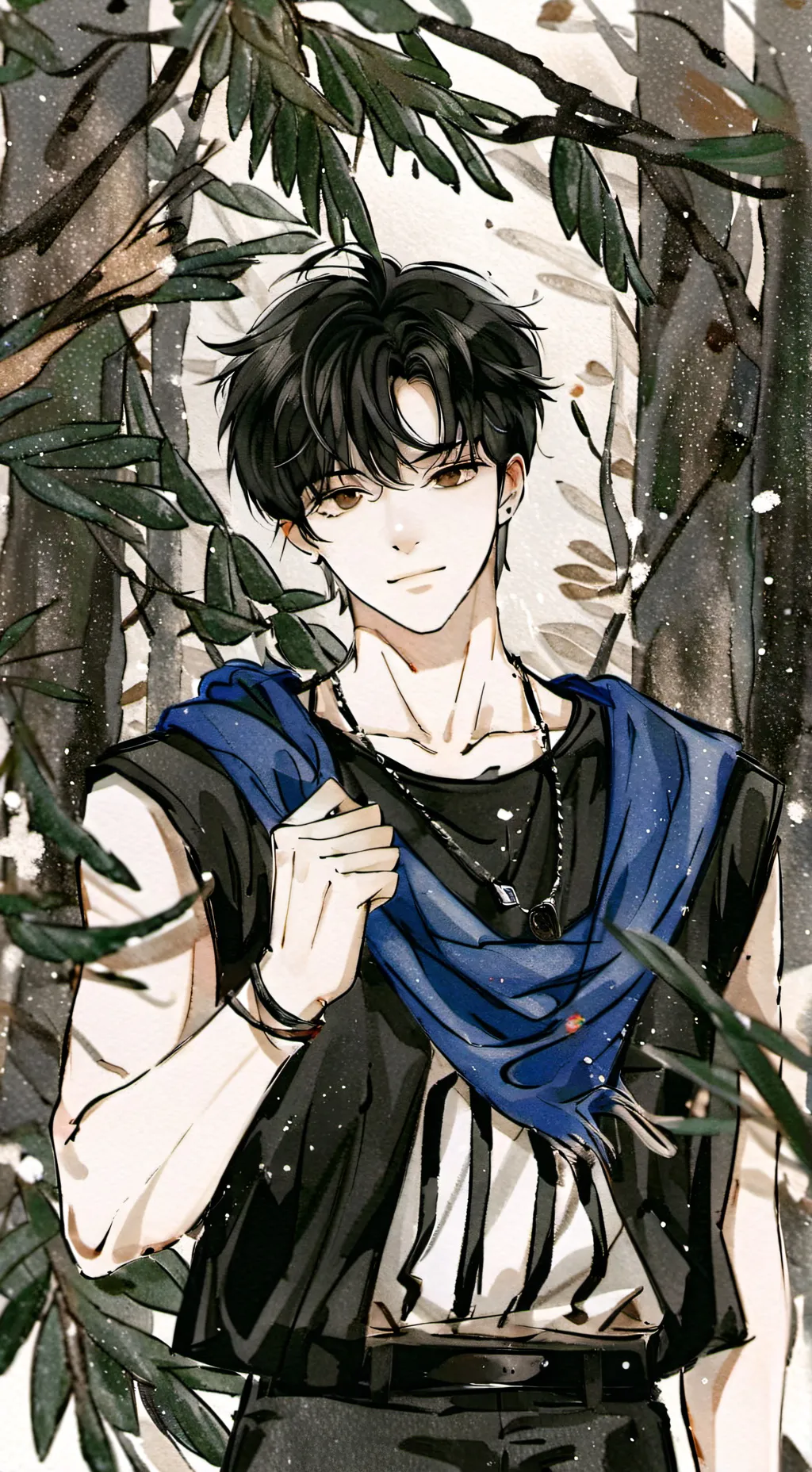 ai character: 🖤Adam🖤 background