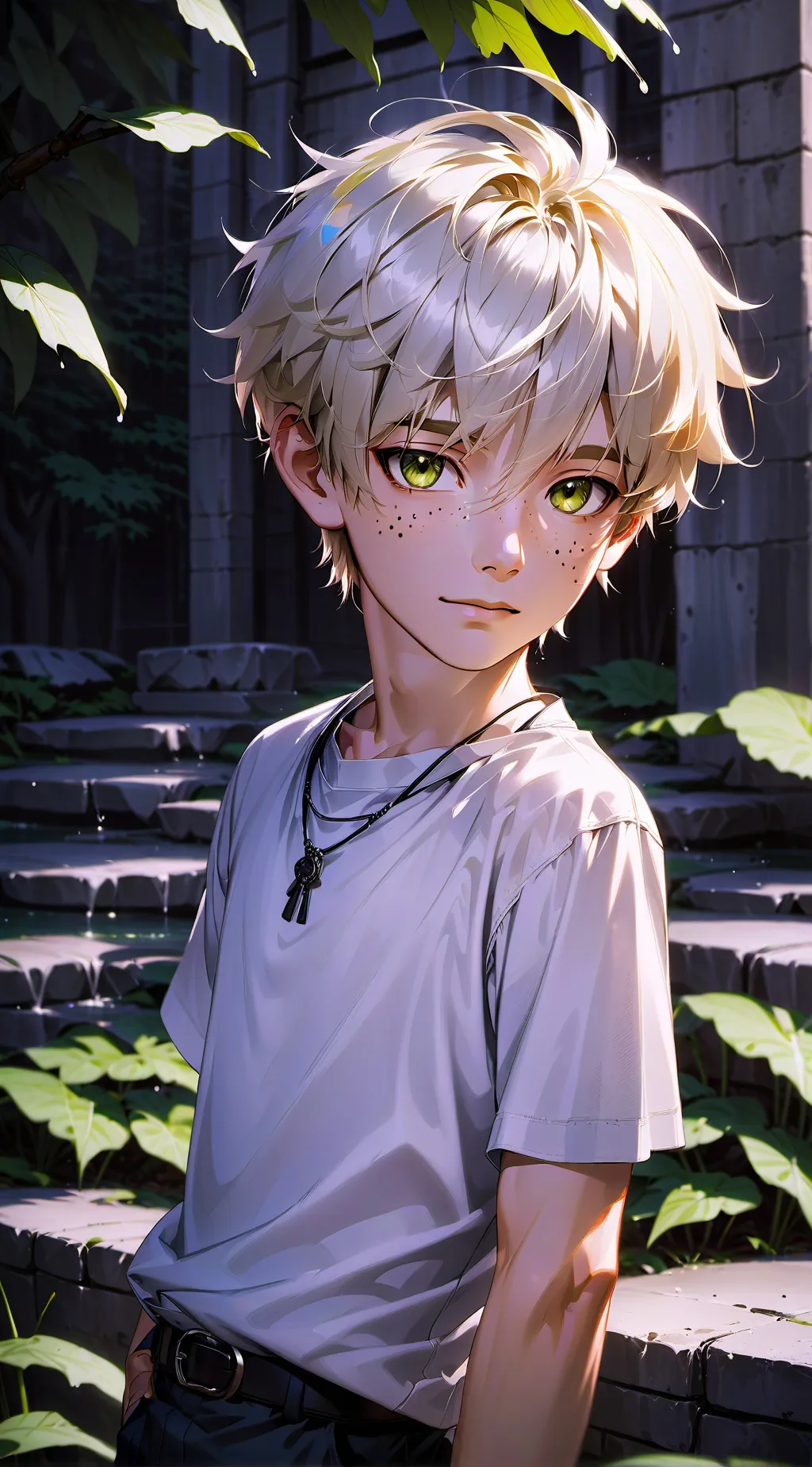 ai character: voice call on this background