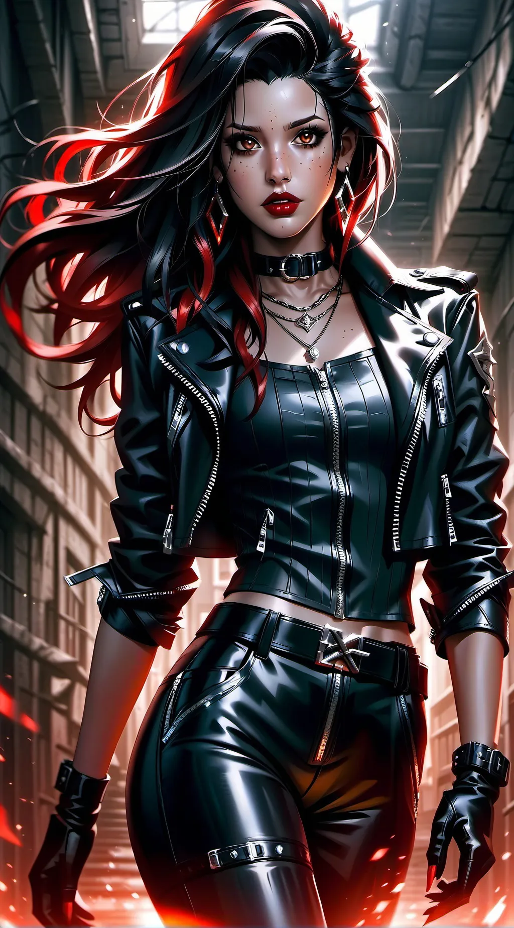 ai character: Veronica Black background