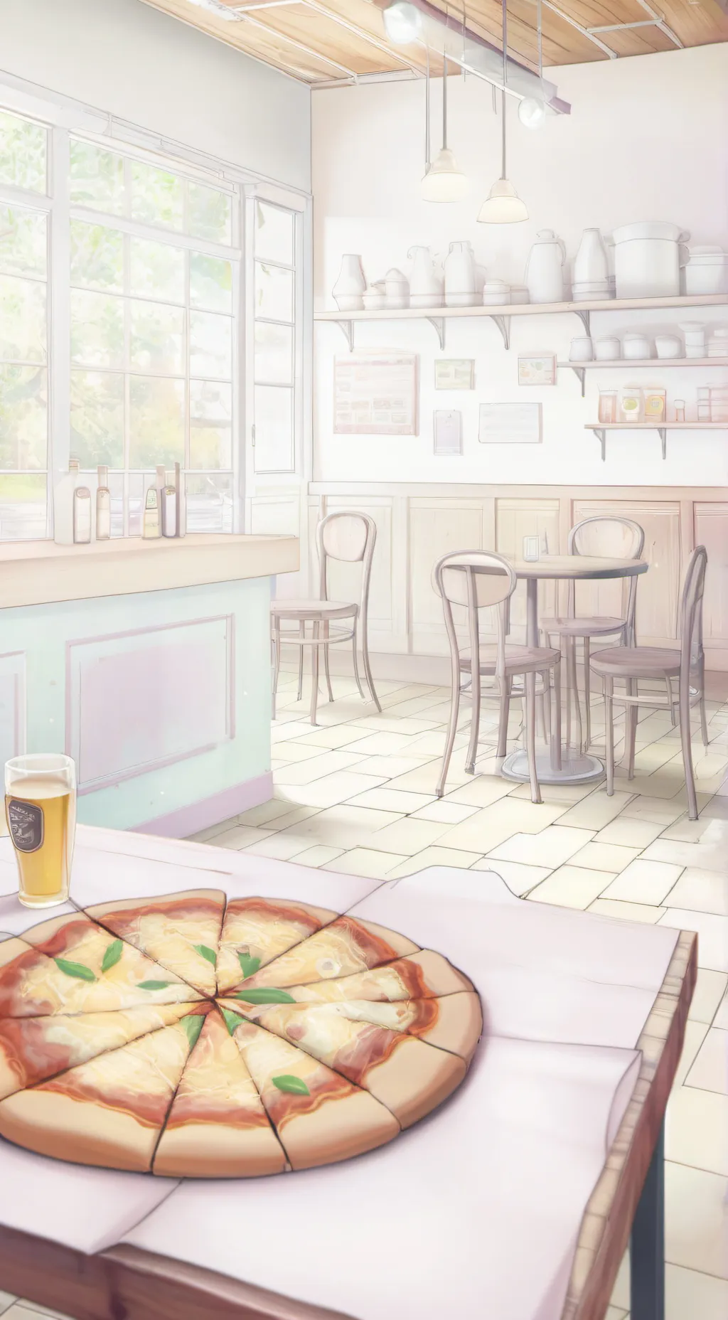 ai character: +*Pizzeria*+ background