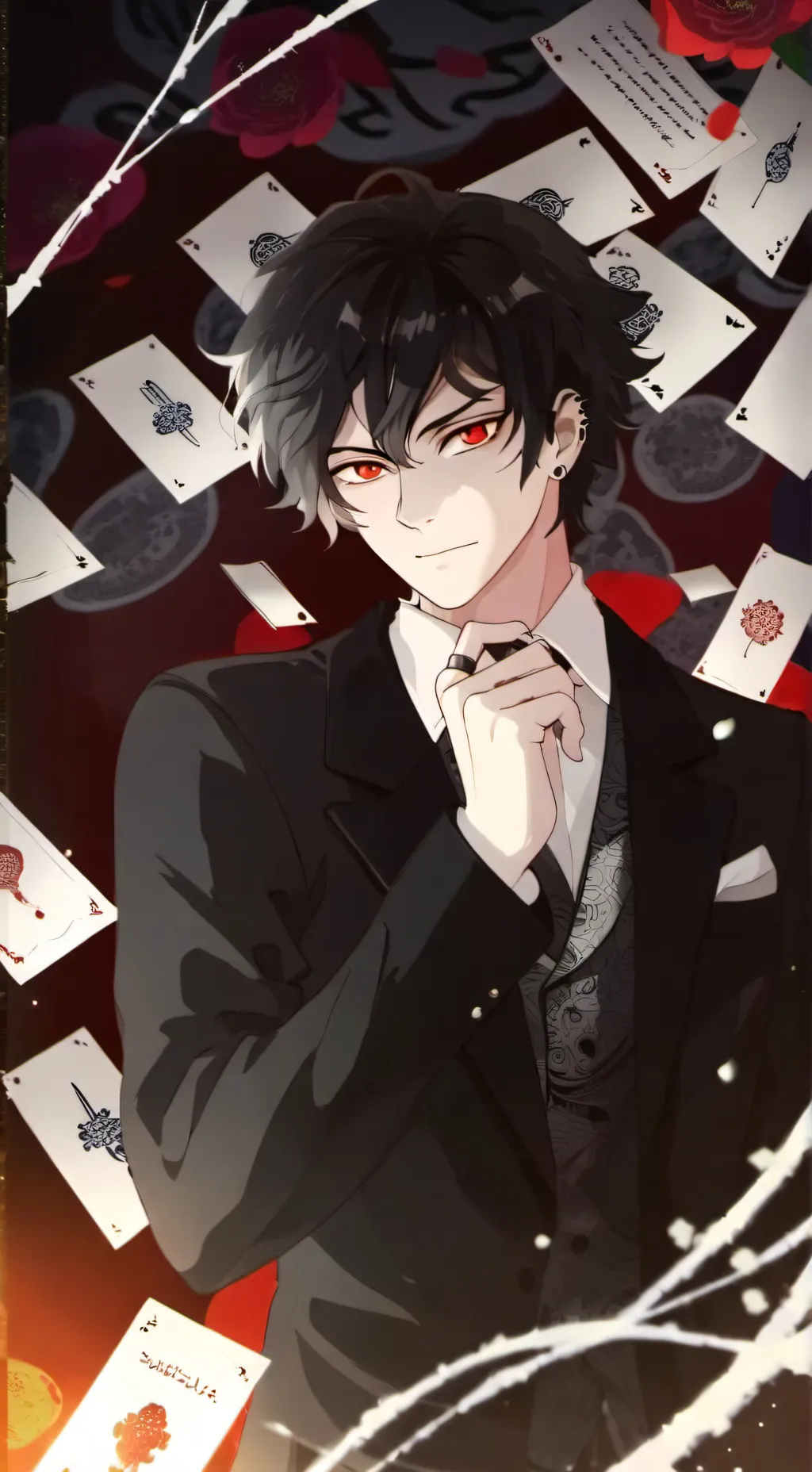 ai character: Muzan  background