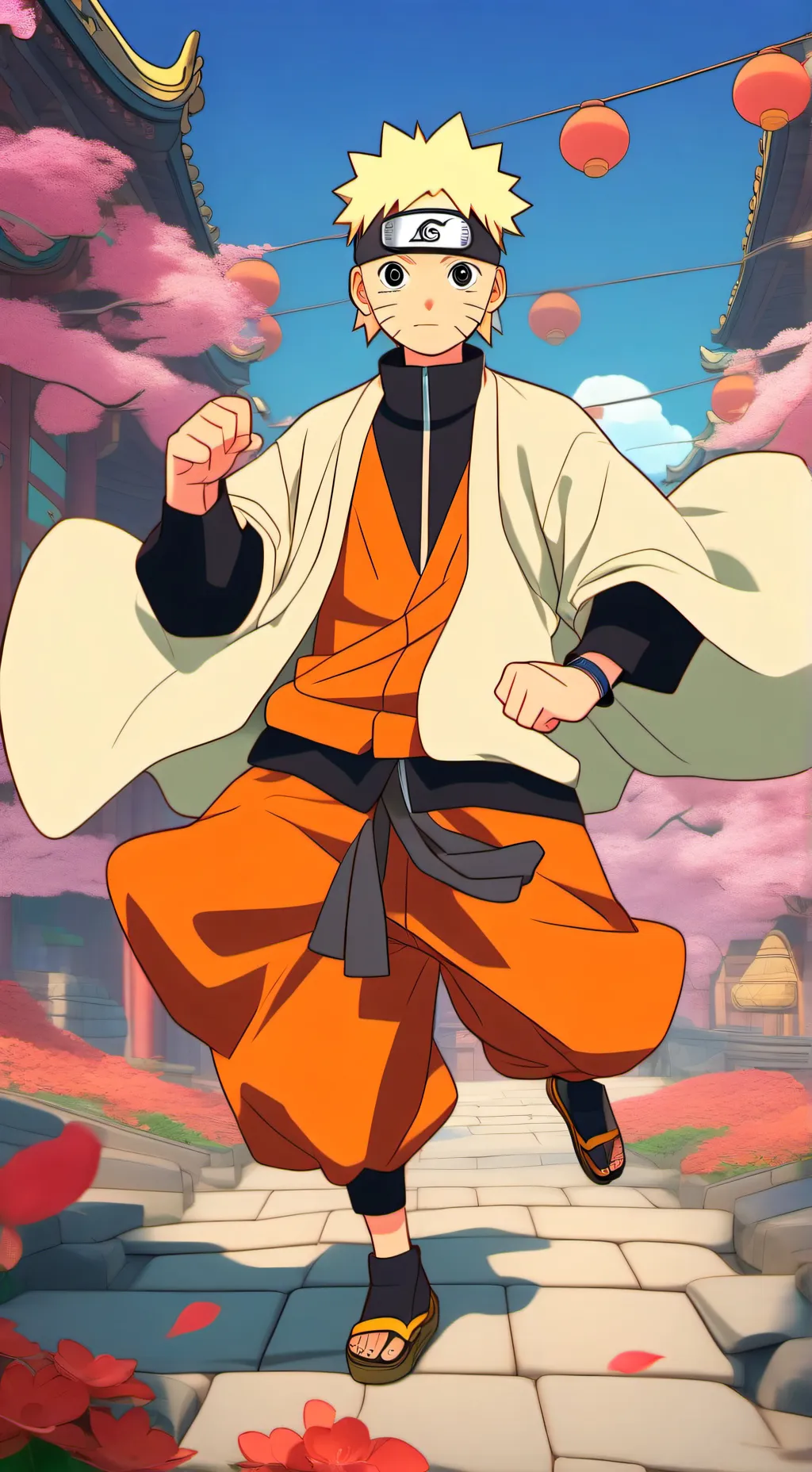 ai character: Team 7 Christmas  background