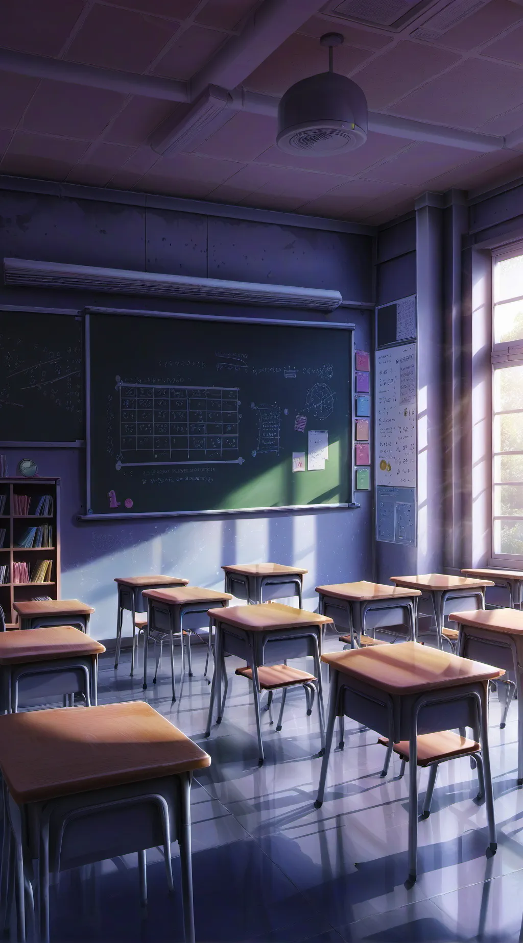 ai character: SCHOOL!!! background