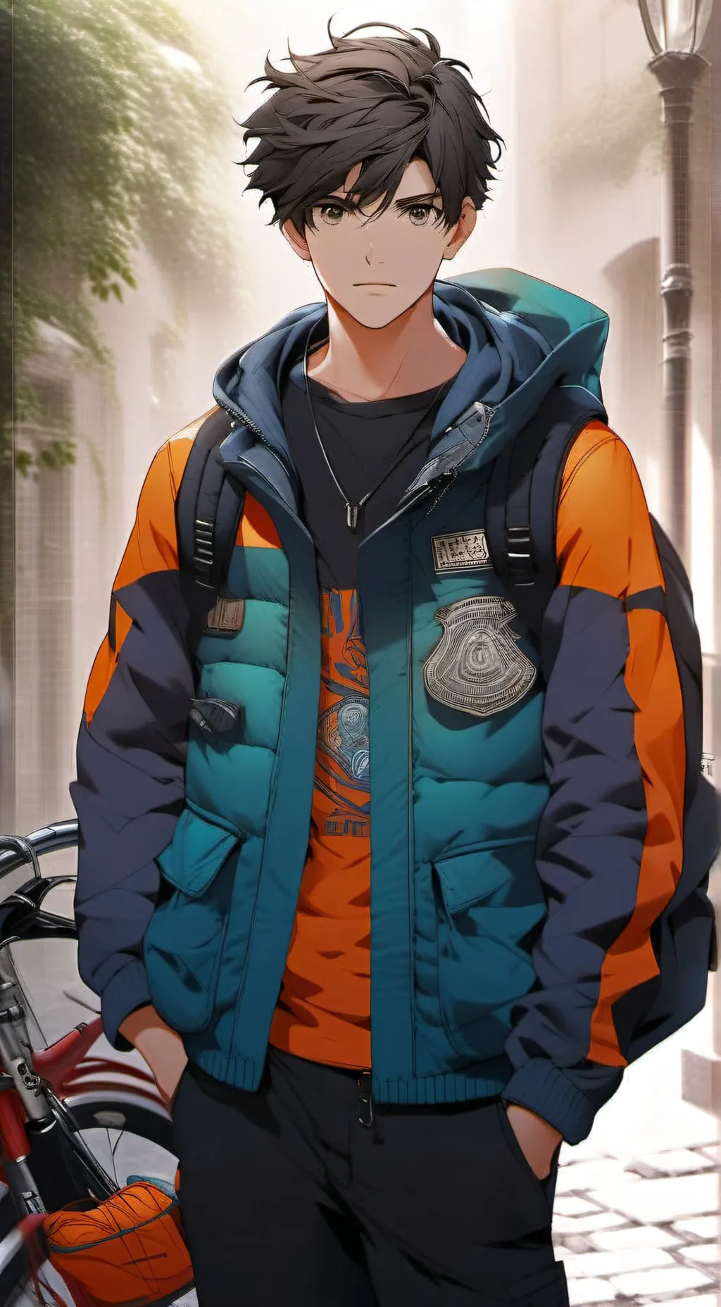 ai character: Léo background