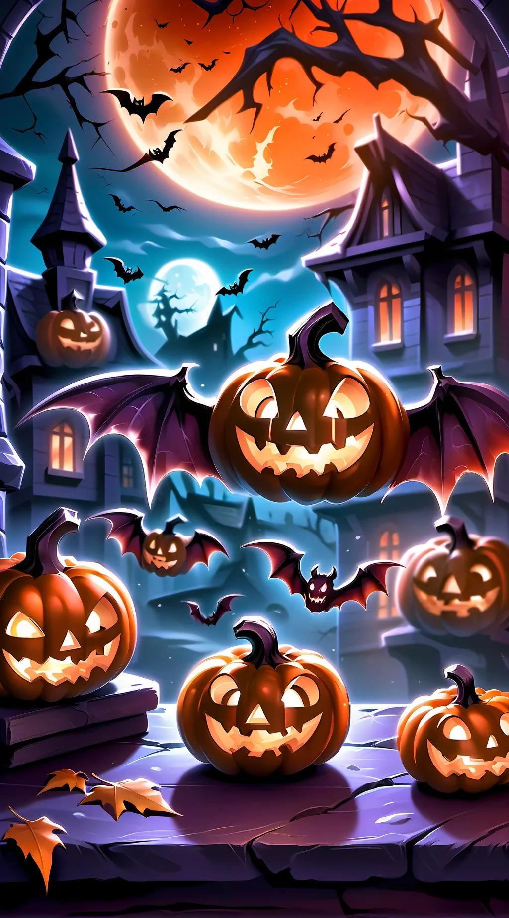 ai character: casa embrujada 😈😈 background