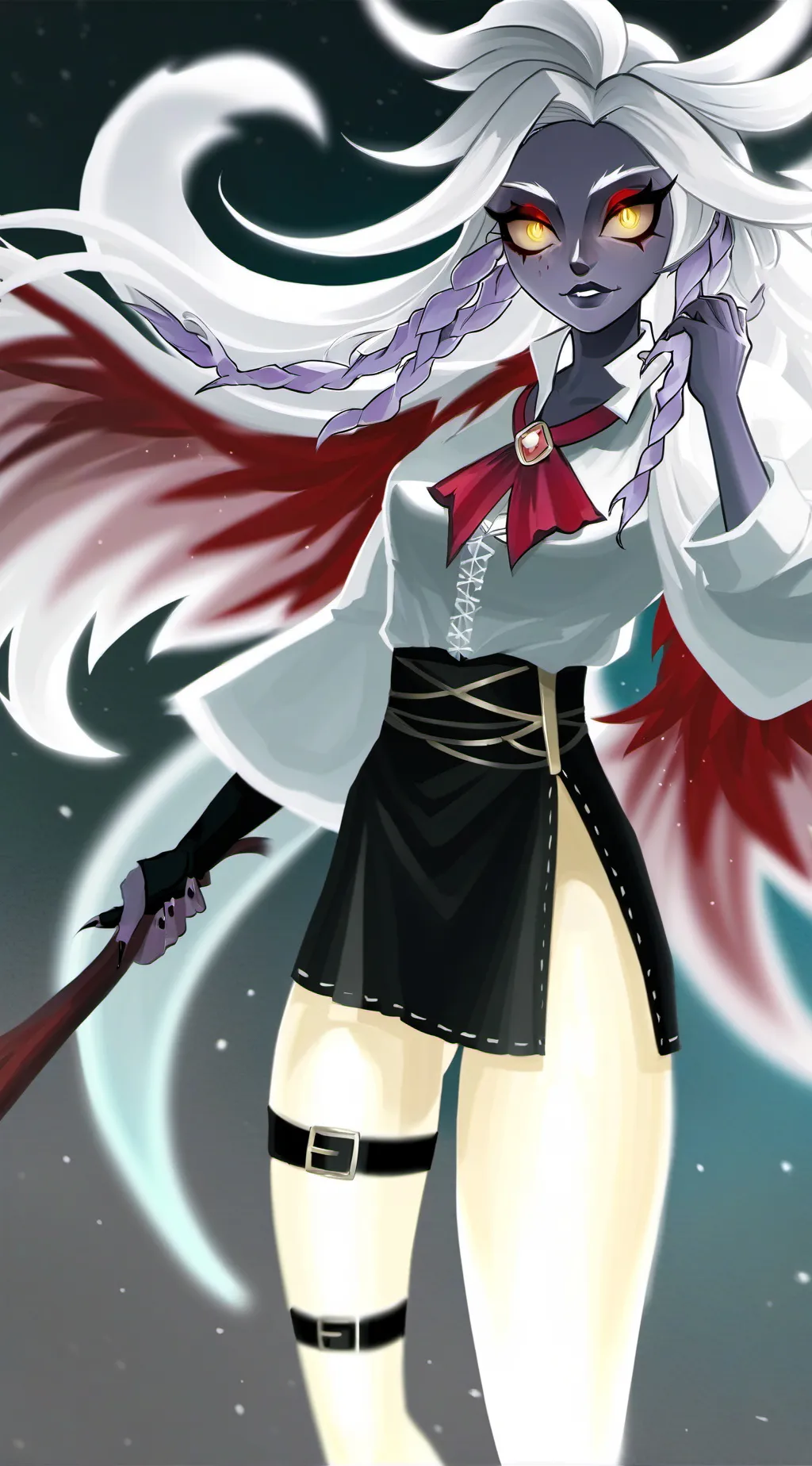 ai character: mha witch background