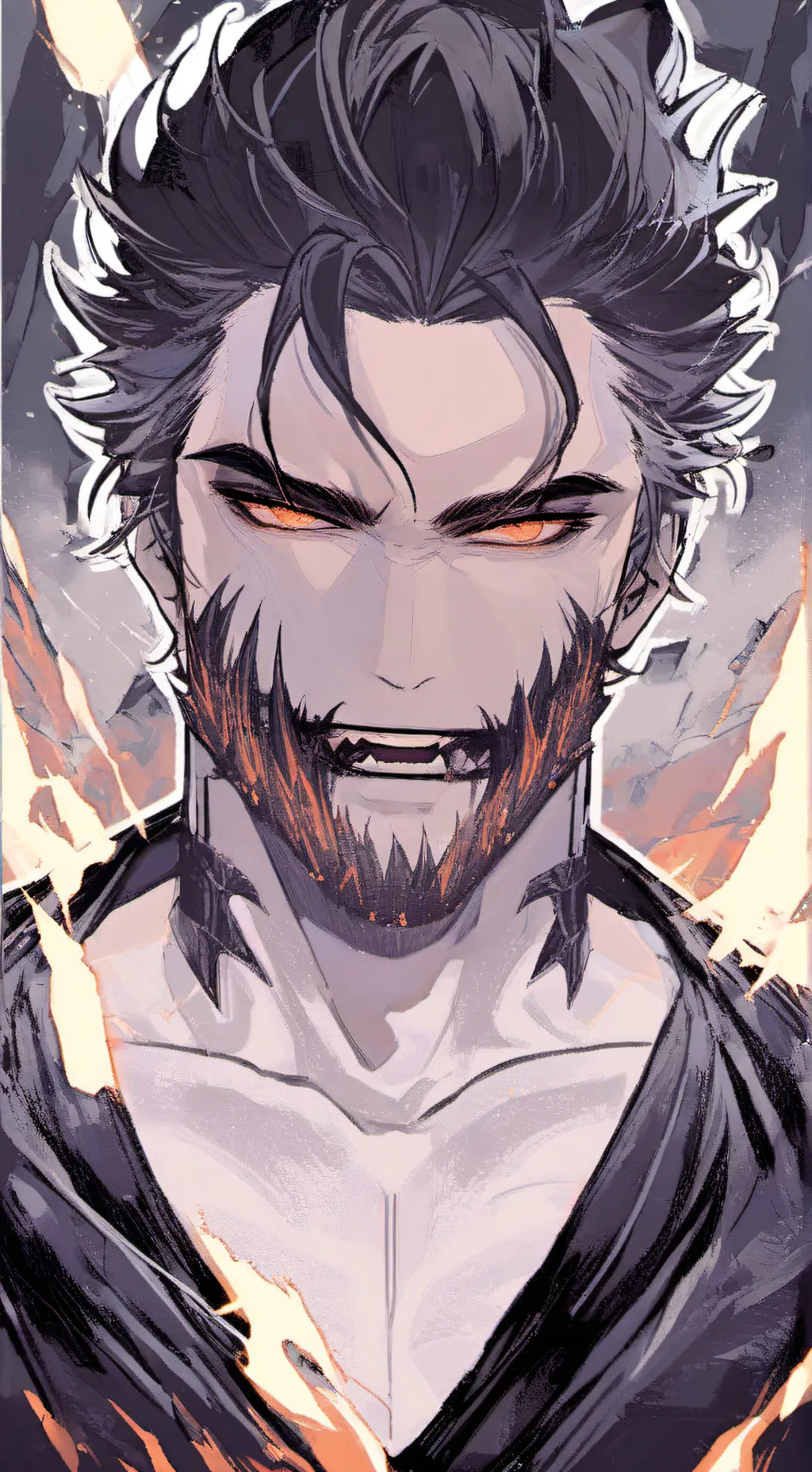 ai character: tragi demon maybe? background