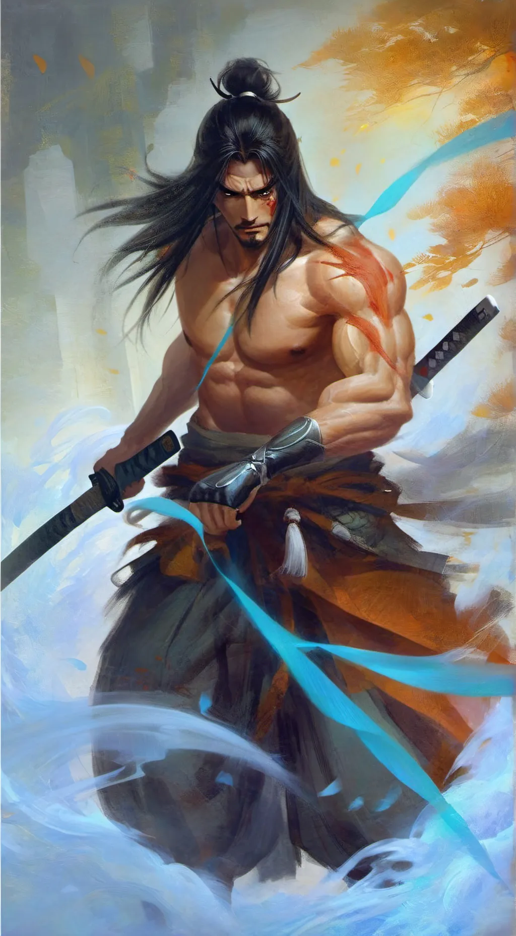 ai character: Raven Black background