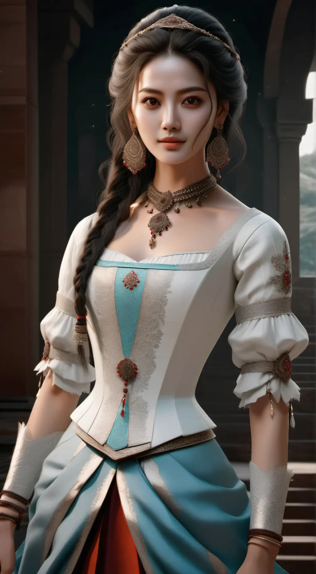 ai character: Lesbian test background