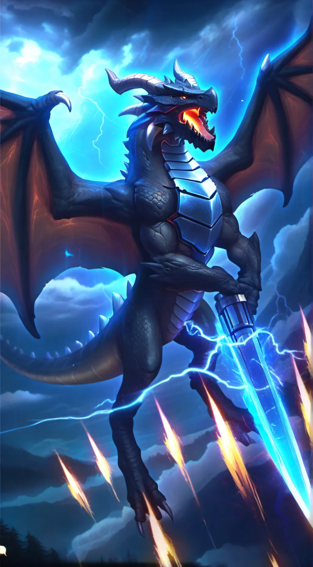 ai character: bombiro drago background