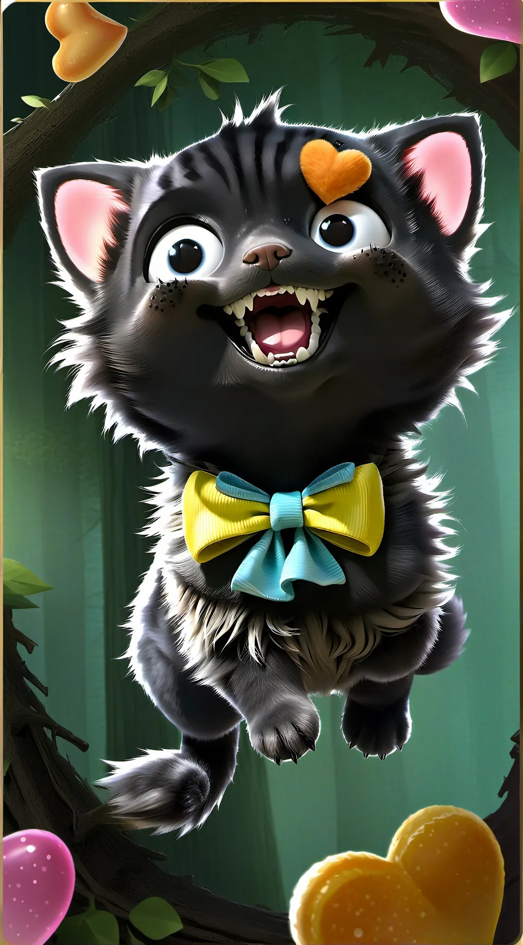 ai character: Dangerous cat background