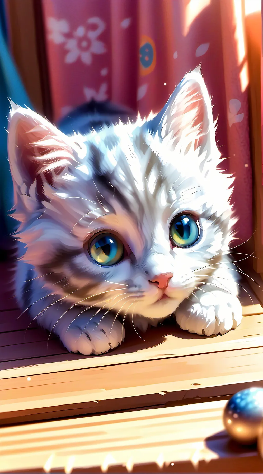 ai character: Cutey ￼ background