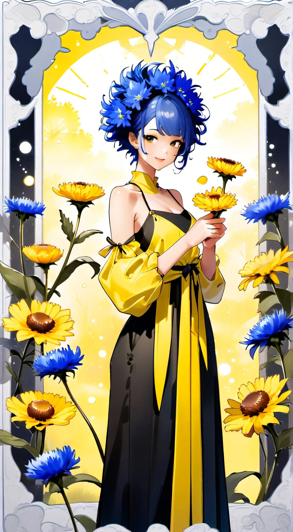 ai character: Cornflower Thia background