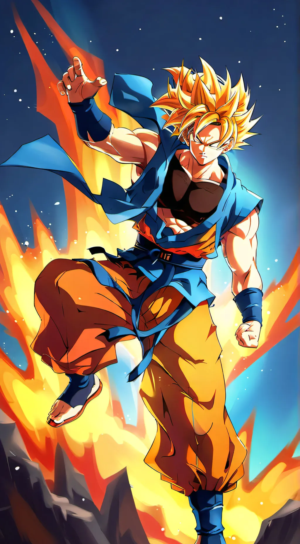 ai character: goku awesome  background