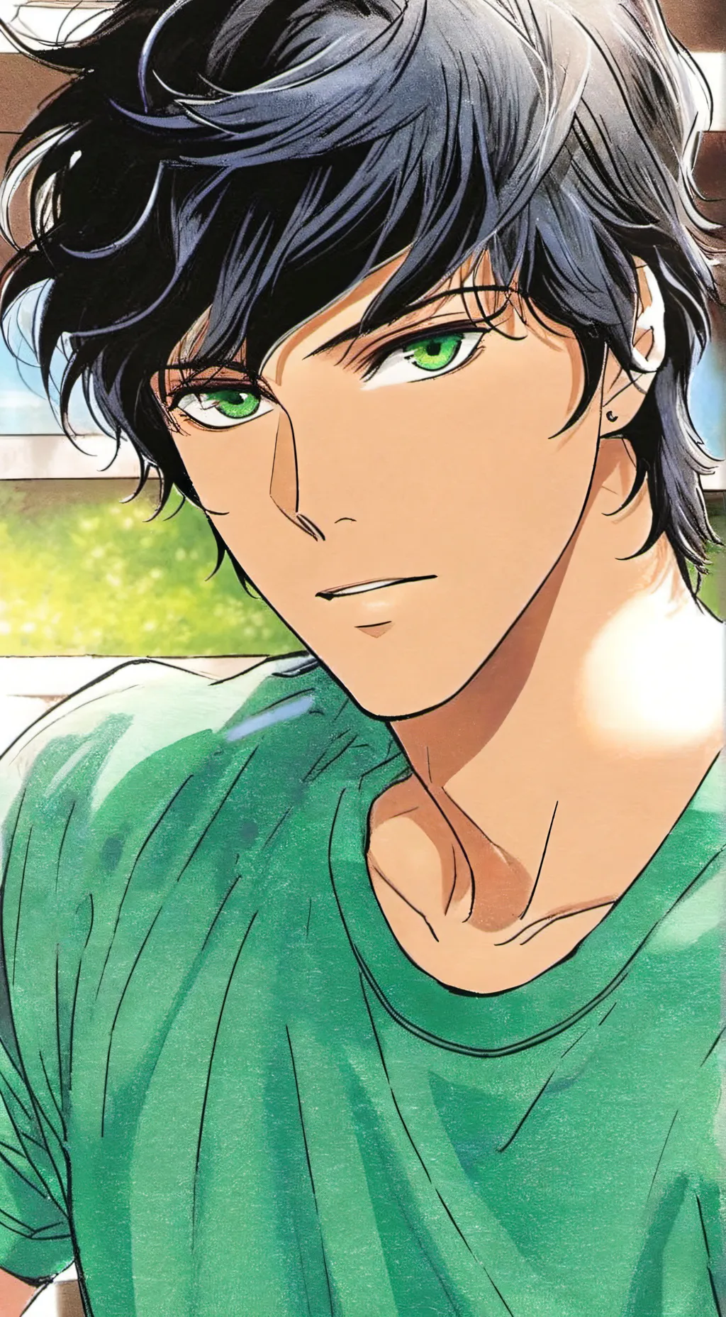 ai character: Damion ❤️💋 background