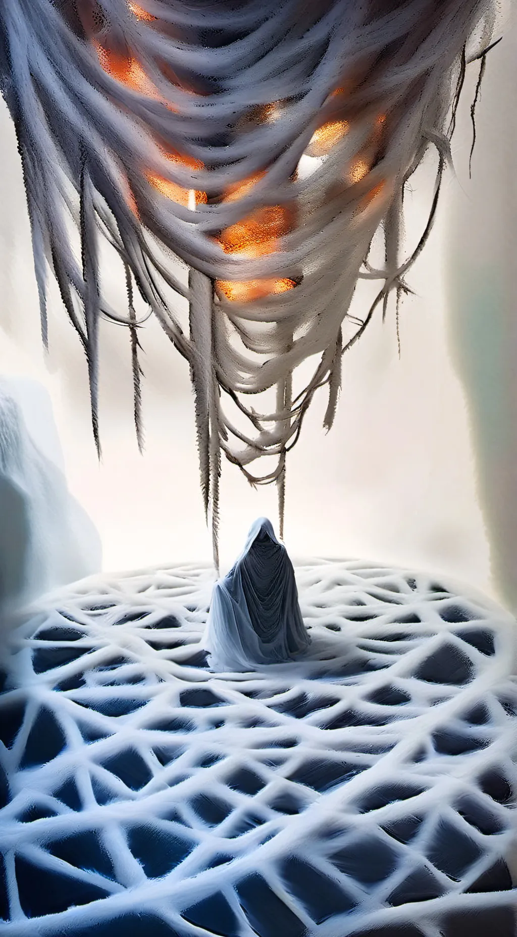 ai character: spider girl background