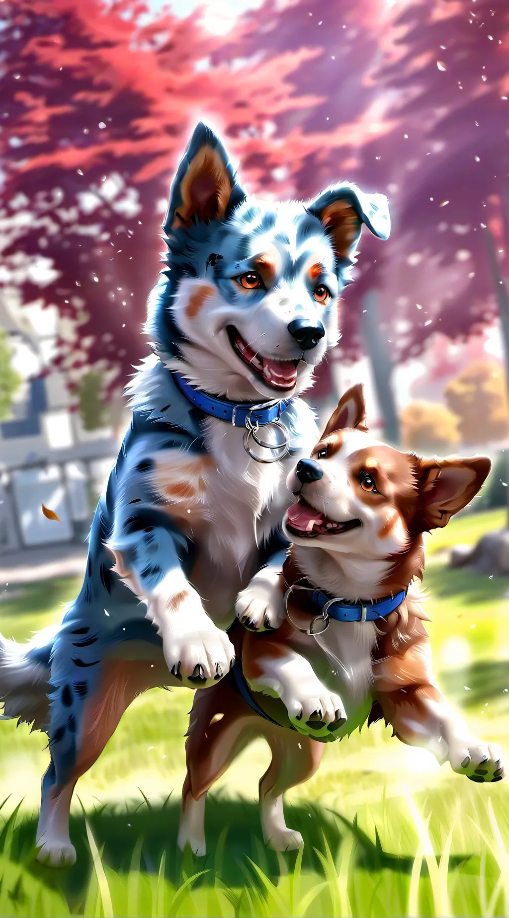 ai character: Bluey background