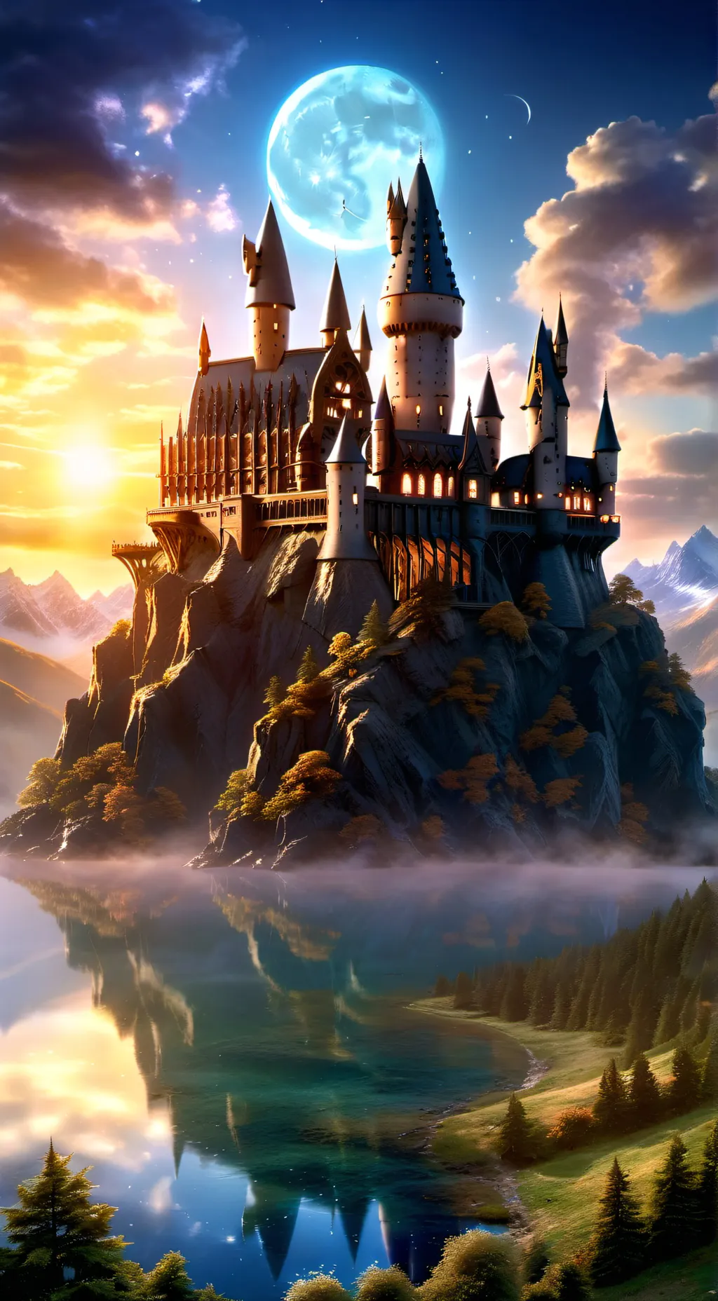 ai character: hogwarts  background